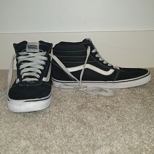 Men's black and white old skool vans